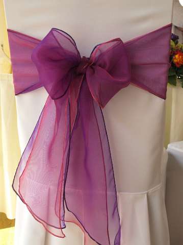 Ribbons and Bows Chair Covers photo